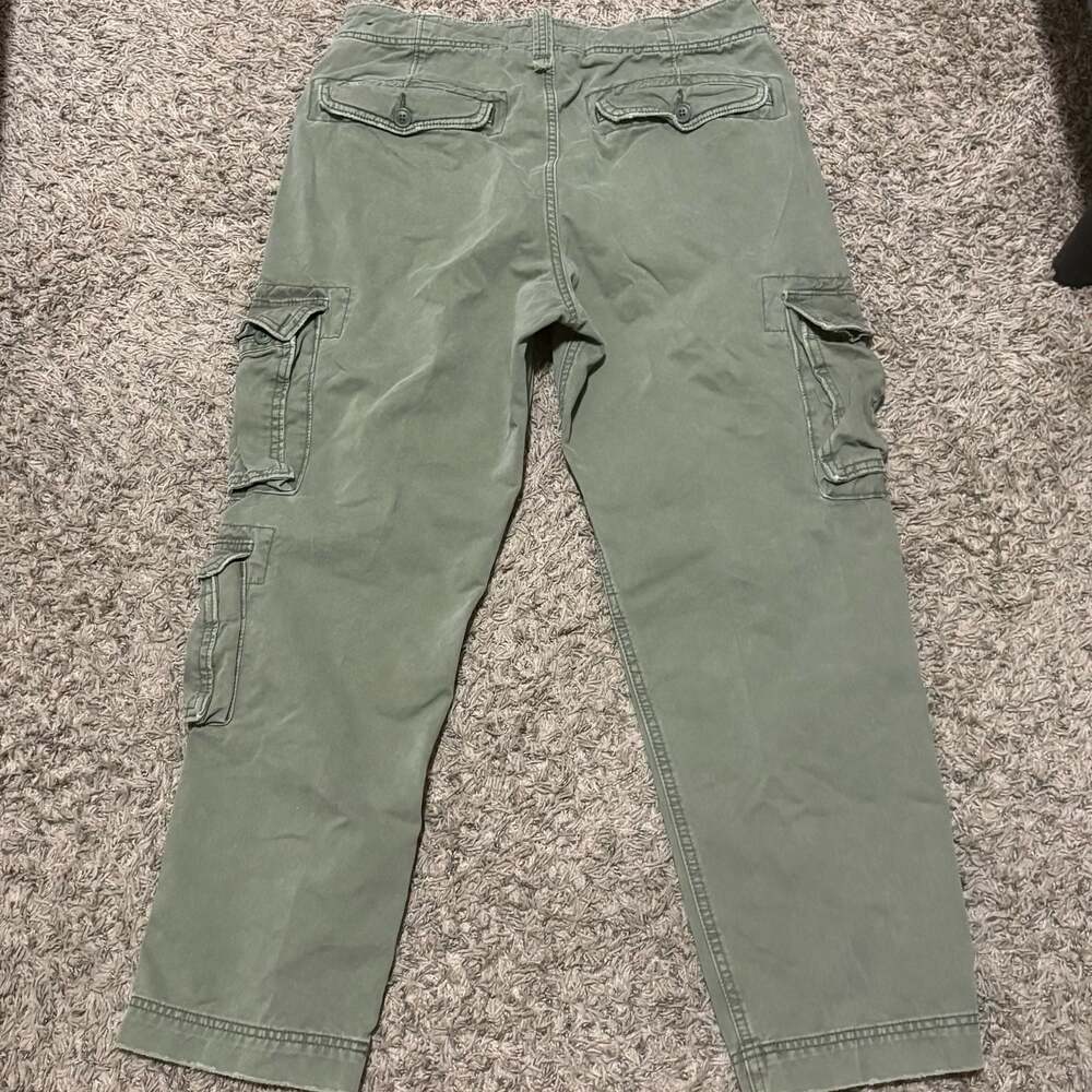 Abercrombie & Fitch Loose Cargo Pants 31x30 Green - Picture 8 of 10